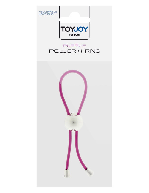 ToyJoy Power X Ring Purple - Regulowany pierścień erekcyjny fioletowy