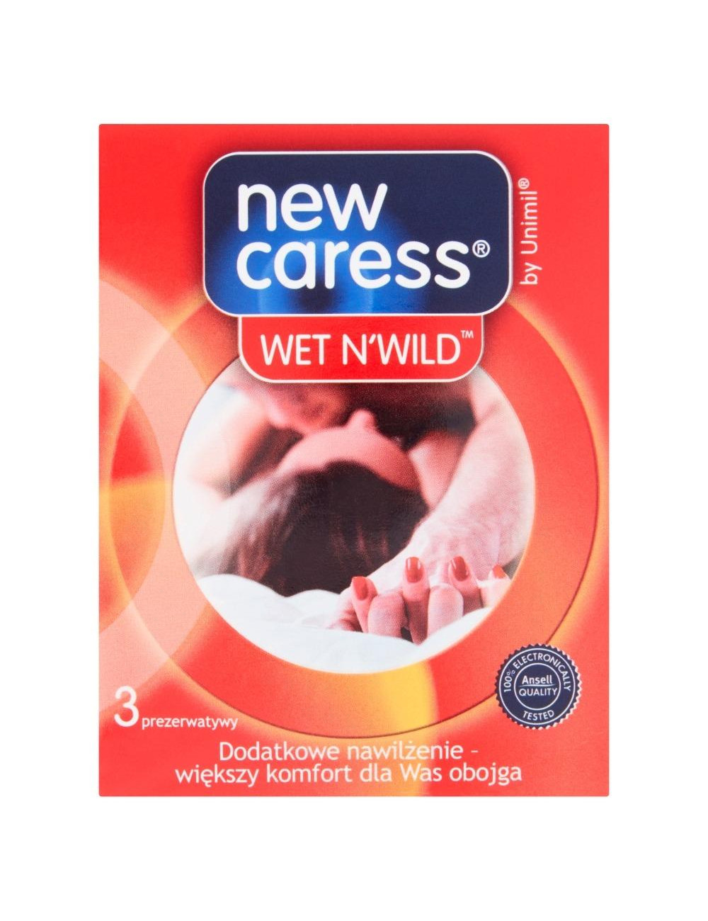 New Caress Box 3 Prezerwatywy Wet N Wild