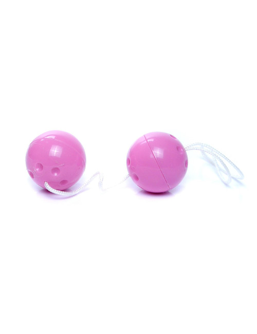 Kulki-Gejszy Duo-Balls Purple - bez wibracji, trening Kegla, dyskretne i bezpieczne