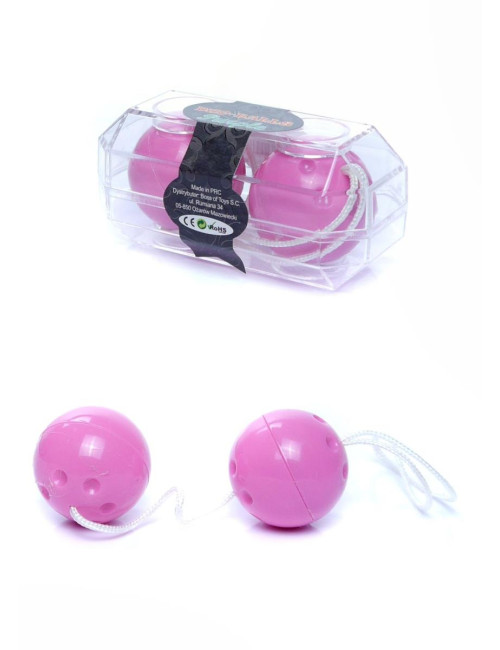 Kulki-Gejszy Duo-Balls Purple - bez wibracji, trening Kegla, dyskretne i bezpieczne