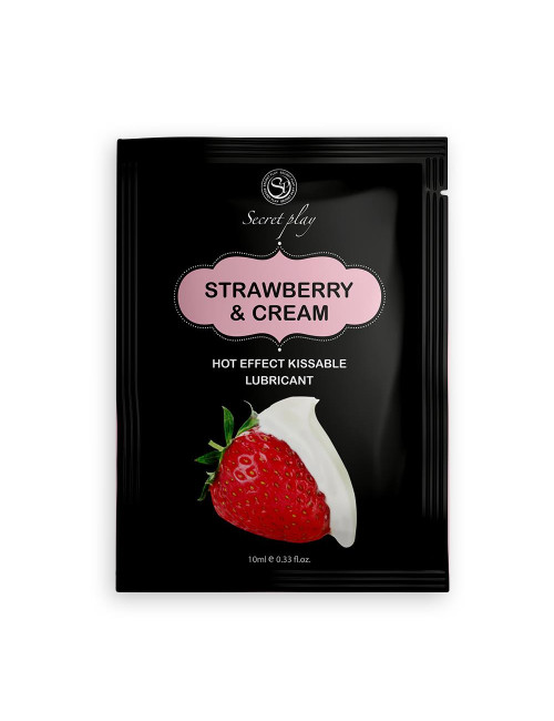 STRAWBERRY & CREAM HOT EFFECT LUBE 10 ML