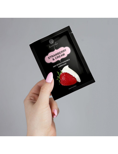 STRAWBERRY & CREAM HOT EFFECT LUBE 10 ML