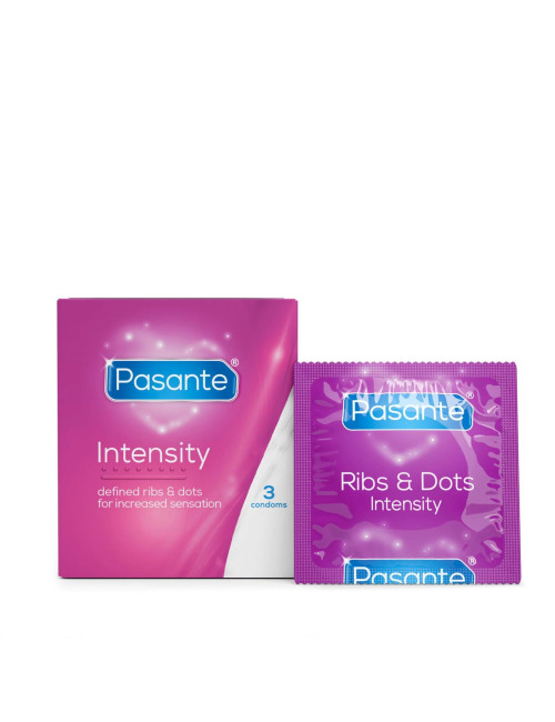 Pasante Ribs & Dots/Intensity Condoms 3 pcs