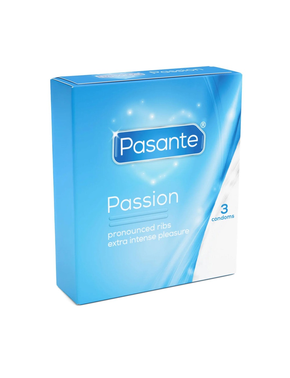 Pasante Ribbed/Passion Condoms  3 pcs