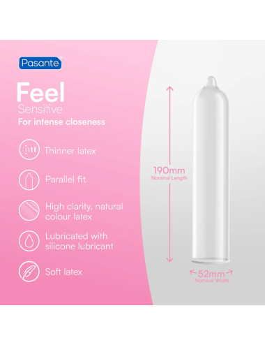Pasante Sensitive/Feel Condoms 3 pcs