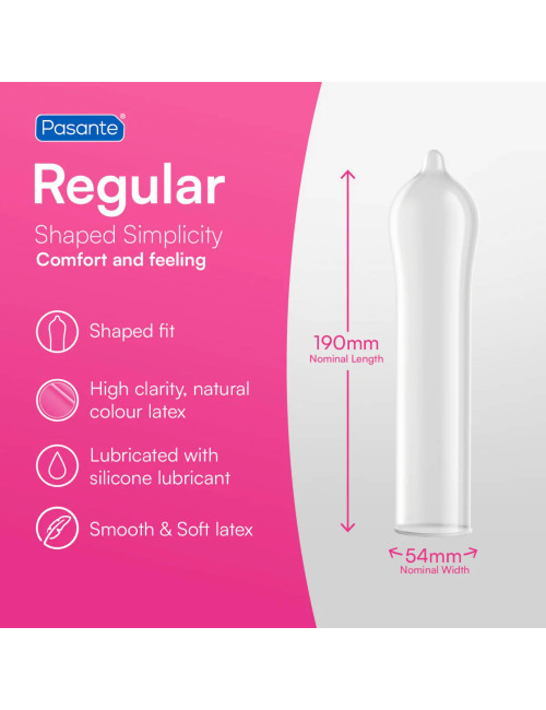 Pasante Regular Condoms  3 pcs