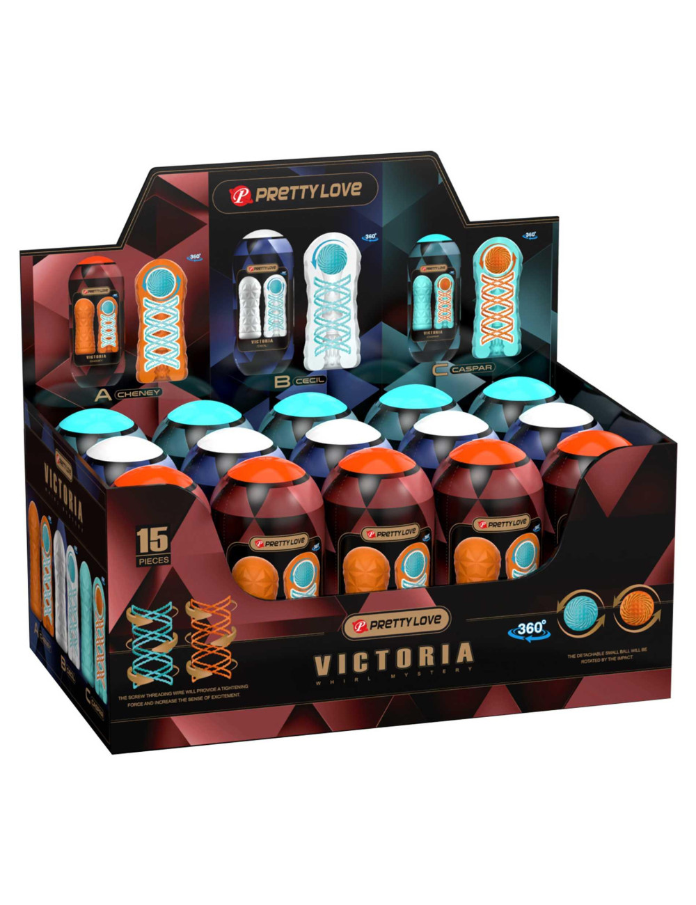 Pretty Love Victoria Whirl Mystery - Masturbator TPR/ABS