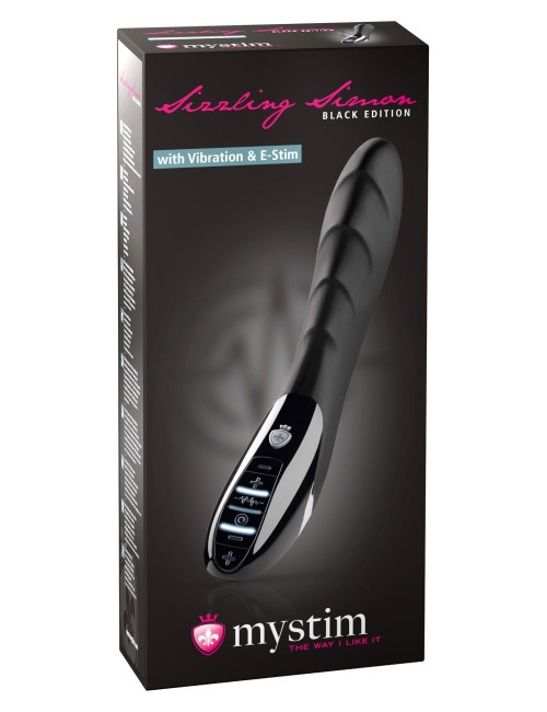 Sizzling Simon Estim Vibrator Black