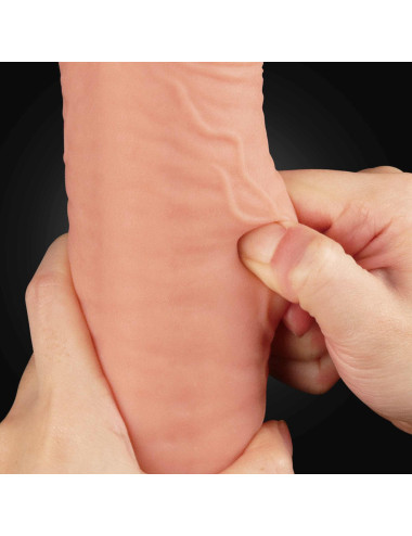 12 Dual Layered Platinum Silicone Cock