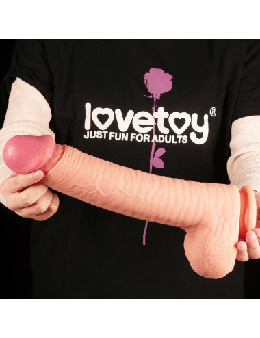 12 Dual Layered Platinum Silicone Cock