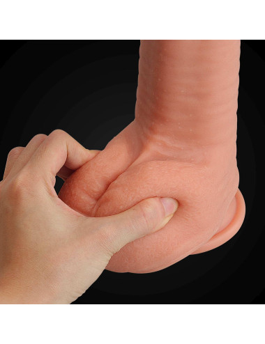 12 Dual Layered Platinum Silicone Cock