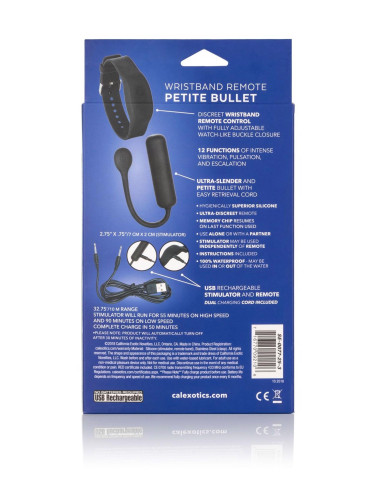 Wristband Remote Petite Bullet Black