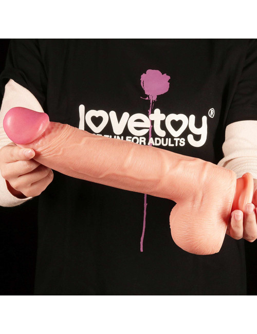 Realistyczny dildo Lovetoy 12 cali Platinum Silicone Cock