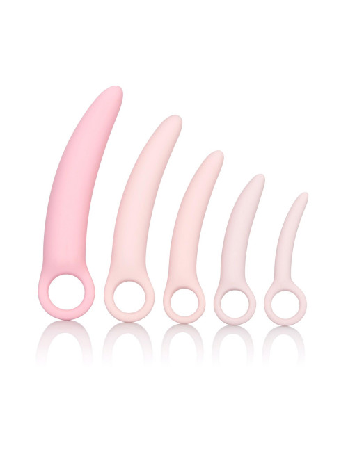 Zestaw różowych dilatorów silikonowych Calexotics 5 sztuk