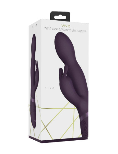 ShotsToys Niva 360° Rabbit Purple – Wibrator króliczek