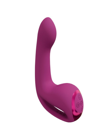 Riko - Rechargeable Triple Action Thumper with Advanced Finger Motion & Pulse Wave Stimulator - Pink