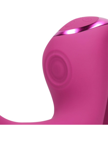 Riko - Rechargeable Triple Action Thumper with Advanced Finger Motion & Pulse Wave Stimulator - Pink