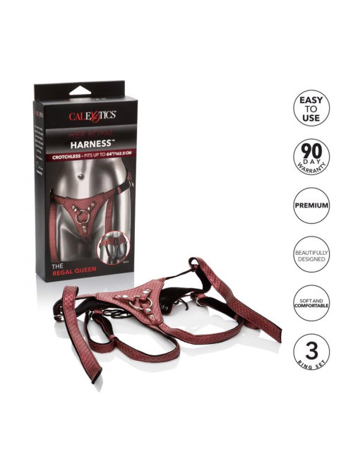The Regal Queen Red - Zabawki Strap-on, Mocowanie Strap-on, Bezpieczne dla Ciala