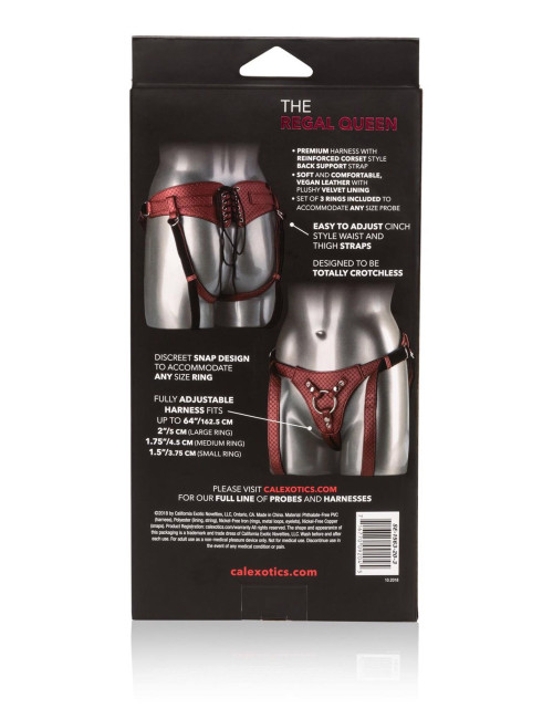 The Regal Queen Red - Zabawki Strap-on, Mocowanie Strap-on, Bezpieczne dla Ciala