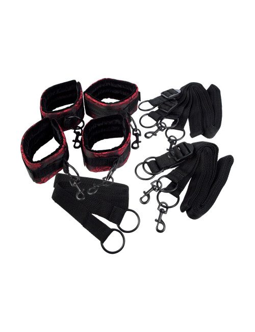 Scandal Bed Restraints Black