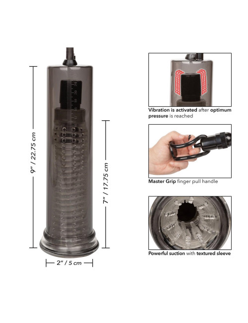 Vibro Air Pump Black - Pompka wibracyjna USB dla mezczyzn (Zabawki)