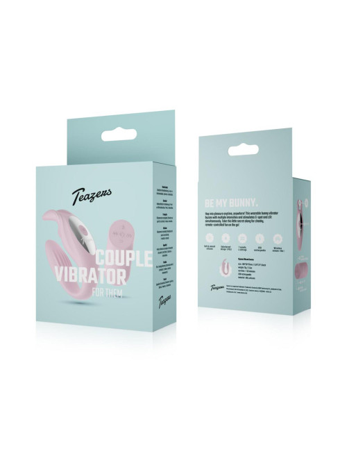 Teazers C-Shape Toy z Królickiem i Pilotem Różowy