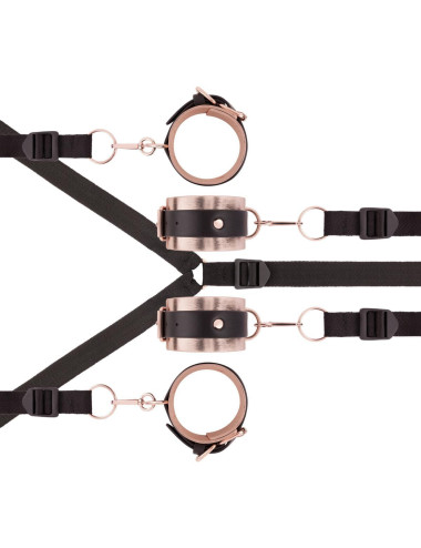 Rosy Gold - Under-Mattress Restraint Set - Black