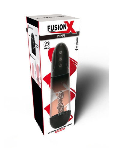 Auto Magnifying Pump Black - Pompka do Penisa Automatyczna Fusion X