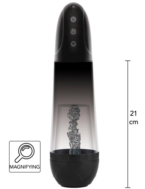 Auto Magnifying Pump Black - Pompka do Penisa Automatyczna Fusion X