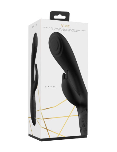 Cato - Pulse G-spot Rabbit - Black