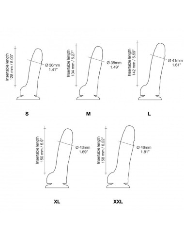 SLIDING SKIN REALISTIC DILDO FUSHIA S