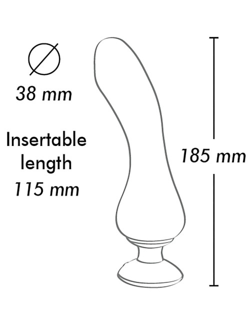 SANYA Intimate Massager Black – Wibrator Punkt G, Zabawki i Wibratory, silikon medyczny, wodoodporny, USB