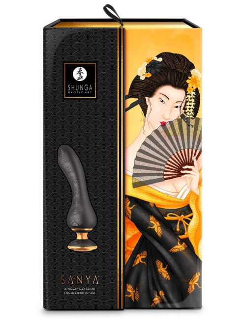 SANYA Intimate Massager Black – Wibrator Punkt G, Zabawki i Wibratory, silikon medyczny, wodoodporny, USB