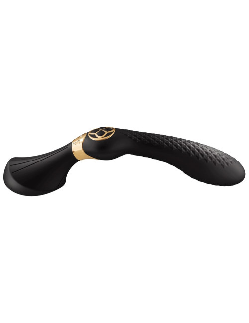 Shunga ZOA Intimate Massager Black - silikonowy masażer intymny
