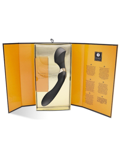 Shunga ZOA Intimate Massager Black - silikonowy masażer intymny