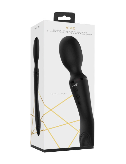 ShotsToys Enora Wand & Vibrator - Black