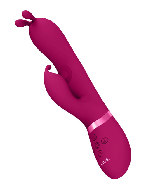 Gada - Vibrating Bunny Ear G-Spot Rabbit with Pulse Wave Shaft