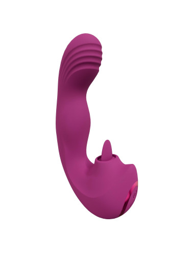 VIVE - Yumi - Rechargeable Triple Motor - G-Spot Finger Motion Vibrator and Flickering Tongue Stimulator