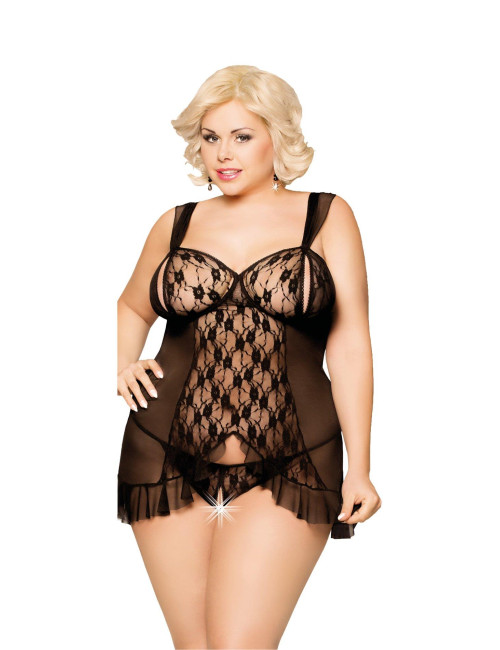 SoftLine Collection Bianca Plus Size Czarna XL