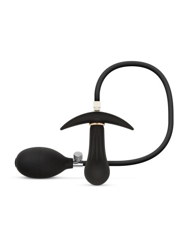 Anal Collection - Inflatable Butt Plug with Pump 8 cm - Black
