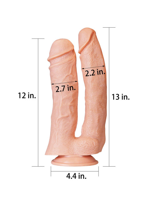 Lovetoy 12-calowe Realistyczne Podwójne Dildo Mega