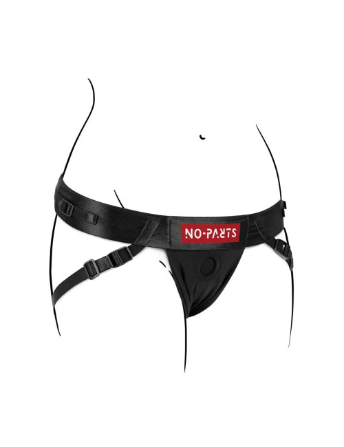 No-Parts Jordan Regulowana Uprząż Strap-On Czarna