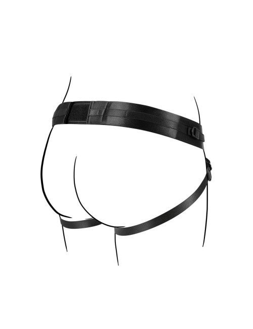 No-Parts Jordan Regulowana Uprząż Strap-On Czarna