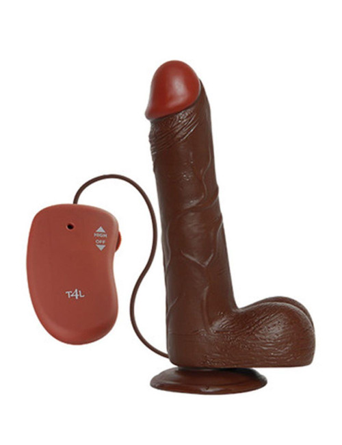 Wibrator-REALISTIC VIBRATOR REAL RAPTURE BROWN 9"