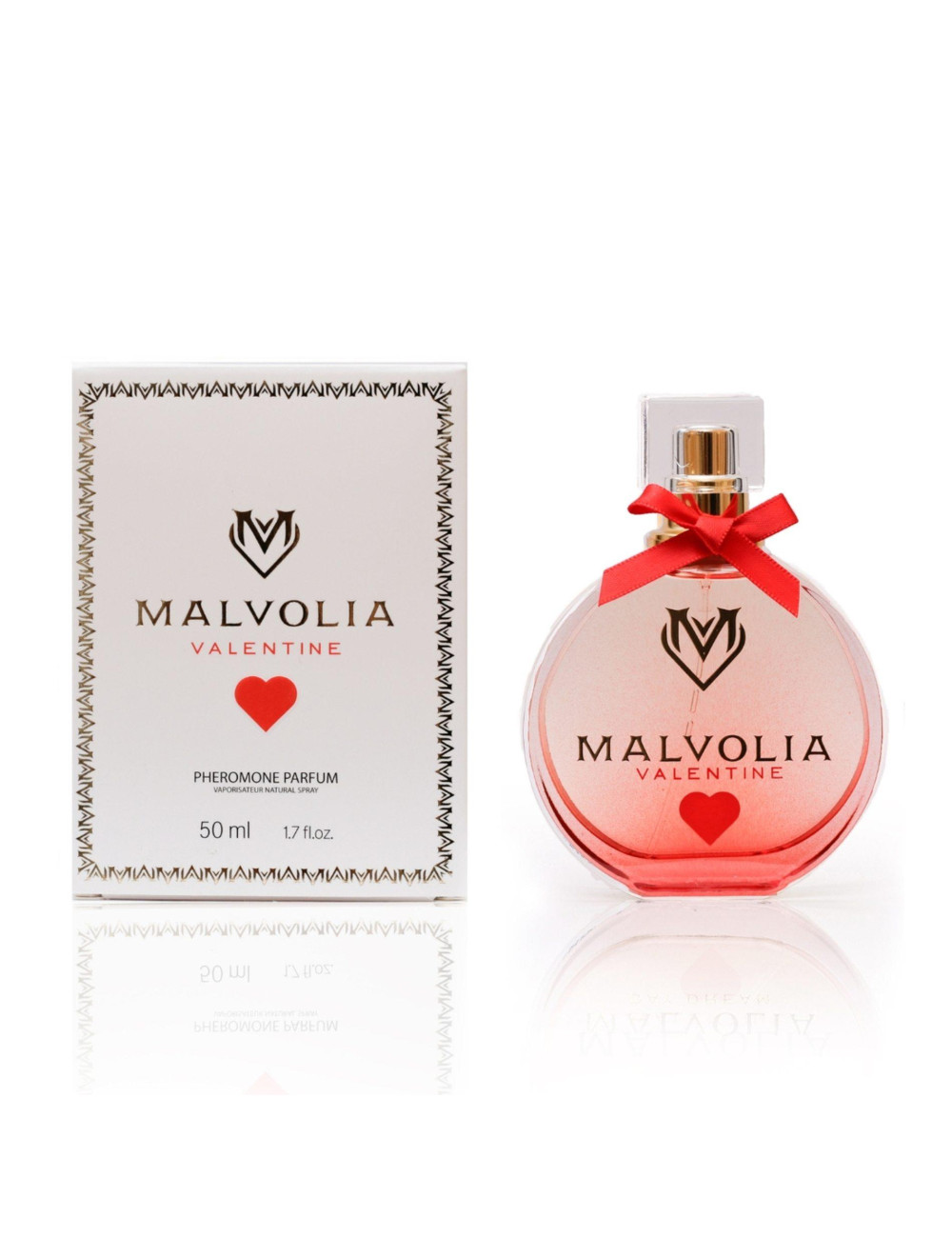 Feromony MALVOLIA VALENTINE - afrodyzjaki damskie dla kobiet, perfumy 50ml