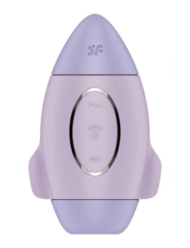 Mission Control Violet - Wibrator bezdotykowy Air Pulse (IPX7) silikon medyczny