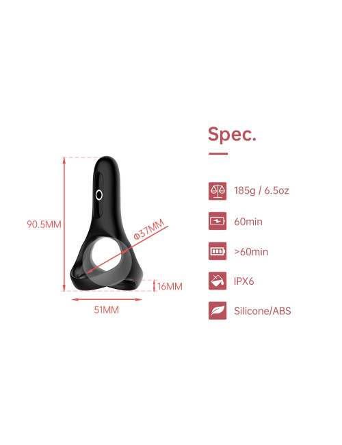 Magic Motion - Rise Smart Wearable Cockring Black