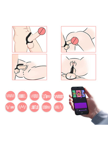 Magic Motion - Rise Smart Wearable Cockring Black