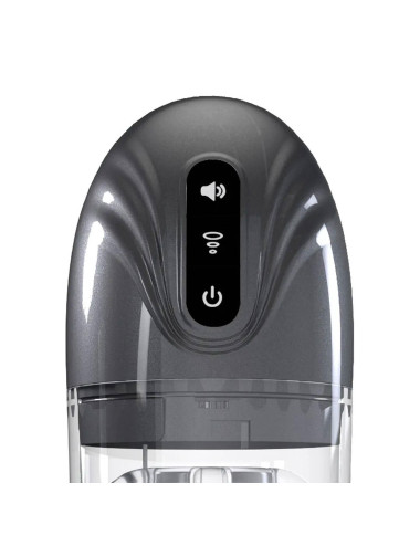 SonicPull - Suction and Vibration Masturbator Pump - Multimedia Enhanced - Gun Metal