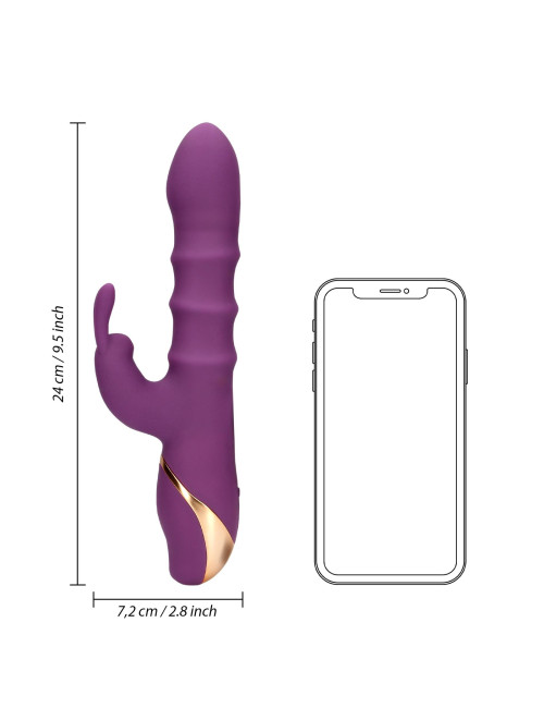 Loveline 3 Up-and-Down Moving Rings – Wibrator z Ruchomymi Pierścieniami
